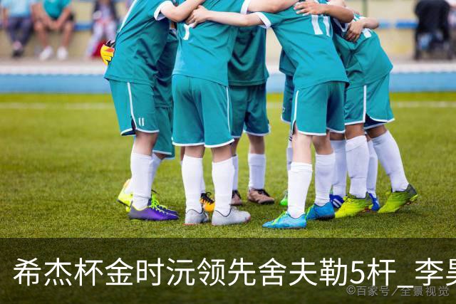 希杰杯金时沅领先舍夫勒5杆 李昊桐窦泽成淘汰